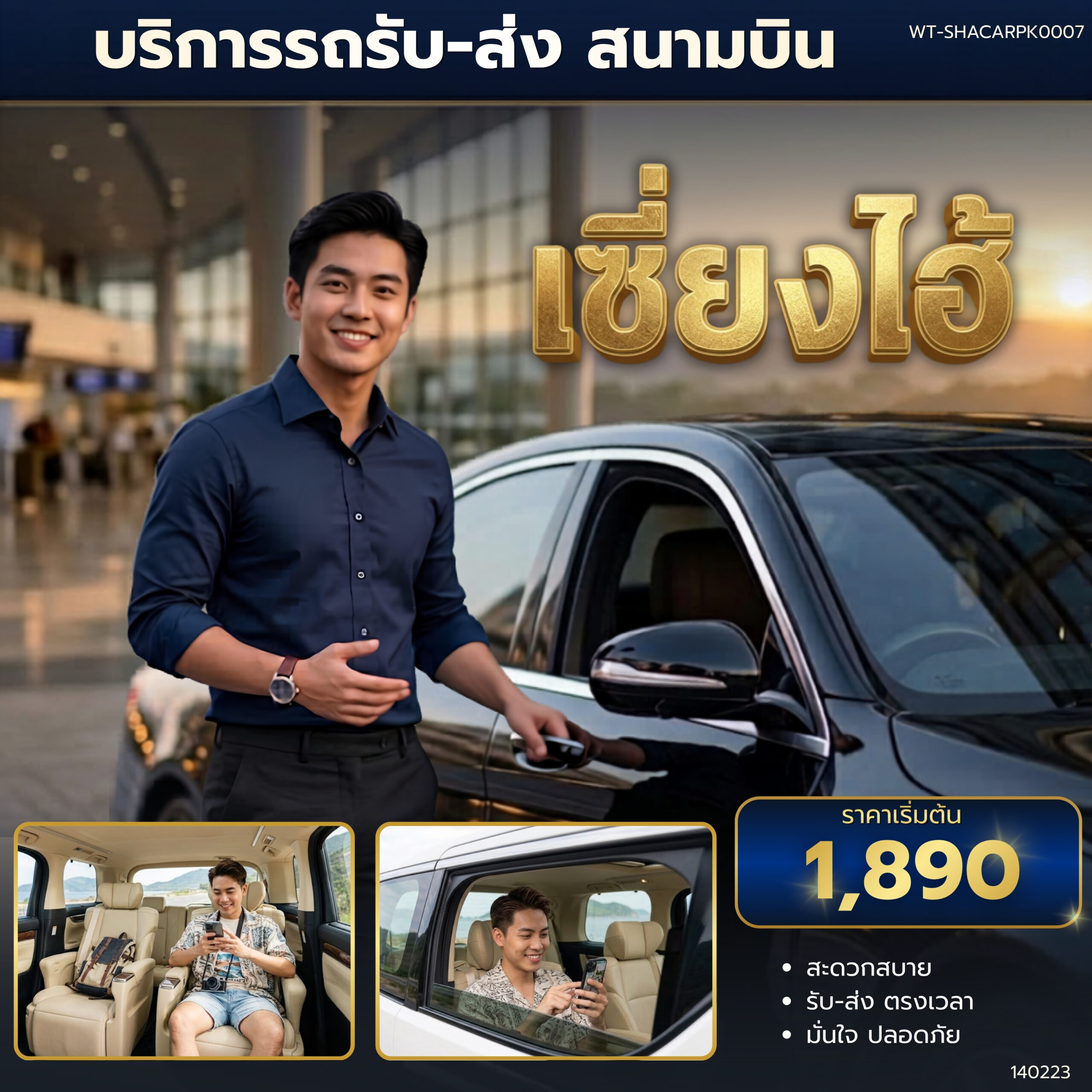 WT-SHACARPK0007 บริการรถรับ-ส่งสนามบินเซี่ยงไฮ้